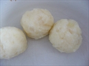 Пошаговое фото рецепта «Картофельные колобки с зажаркой из грибов»