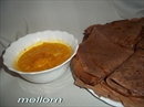Пошаговое фото рецепта «Блины шоколадные с апельсиновым соусом»
