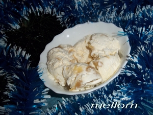 Фото рецепта «Мороженое с карамелью-ириской»