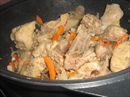 Пошаговое фото рецепта «Тушеный кролик с картофелем»