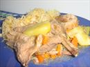 Пошаговое фото рецепта «Тушеный кролик с картофелем»