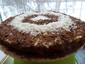 Фото рецепта «Торт с шоколадной крошкой»