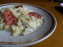Фото-рецепт «Фетучини в грибном соусе с чипсами из бекона»