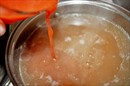 Пошаговое фото рецепта «Острый гречневый суп с помидорами и базиликово-пармезановой заправкой»