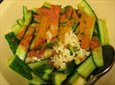 Пошаговое фото рецепта «Корейский салат из огурцов и мяса»