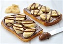 Пошаговое фото рецепта «Тост с шоколадной пастой и бананом»