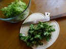 Пошаговое фото рецепта «Салат с красной рыбой и сыром»
