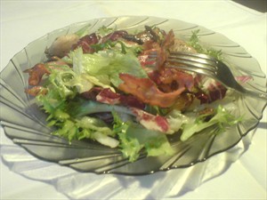 Фото рецепта «Тёплый салат с курицей и грибами»