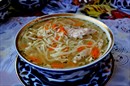 Пошаговое фото рецепта «Куриный суп с домашней лапшой.(По мотивам узбекской кухни)»