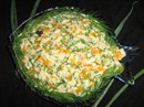 Пошаговое фото рецепта «Салат из минтая Золотая рыбка»