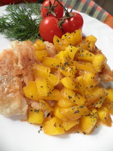 Фото рецепта «Рыбные палочки с манго»