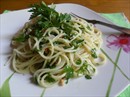 Пошаговое фото рецепта «Спагетти с петрушечным песто»