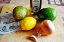 Пошаговое фото рецепта «Холодный свекольник с креветками с заправкой из груши и авокадо»