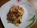 Пошаговое фото рецепта «Рыба, запечёная в овощах»