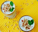 Пошаговое фото рецепта «Холодный суп- пюре из кольраби с яблоками и кедровыми орешками»