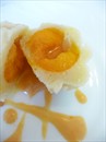 Пошаговое фото рецепта «Кнедлики творожные с абрикосами»