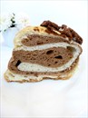 Пошаговое фото рецепта «Cocoa marble cookie bread или Мраморные булочки»