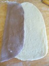 Пошаговое фото рецепта «Cocoa marble cookie bread или Мраморные булочки»