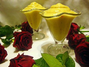 Фото рецепта «Бананово-персиковый сорбет»