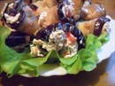 Пошаговое фото рецепта «Рулетики из баклажан с помидорами и фетой»
