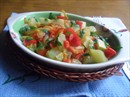 Пошаговое фото рецепта «Кабачки, тушенные с болгарским перцем»