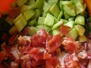 Пошаговое фото рецепта «Картофельный салат с нутом и беконом»