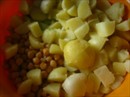 Пошаговое фото рецепта «Картофельный салат с нутом и беконом»