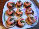 Пошаговое фото рецепта «Оладьи с пастой из авокадо и креветками»