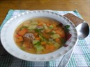 Пошаговое фото рецепта «Овощной суп с фрикадельками Последний привет лета»