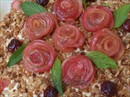 Пошаговое фото рецепта «Яблочный торт с карамелизированными овсяными хлопьями»
