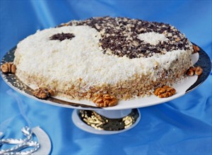 Фото рецепта «Торт из белой фасоли Инь-янь»