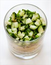 Пошаговое фото рецепта «Порционный салат с грибами, курицей и грецкими орехами»