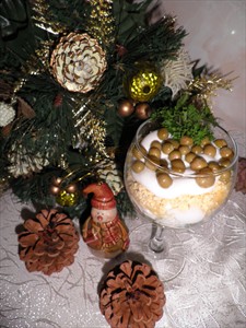 Фото рецепта «Салат-коктейль Новогоднее чудо»