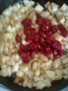 Пошаговое фото рецепта «Творожный пирог с вишней и яблоками»