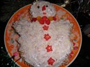 Пошаговое фото рецепта «Торт Снеговик»