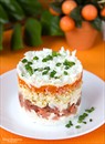 Пошаговое фото рецепта «Нежный салат с горбушей»