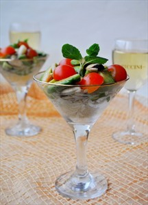 Фото рецепта «Салат из морепродуктов с кускусом и авокадо»