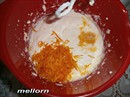 Пошаговое фото рецепта «Апельсиновый пирог с творогом и шоколадом»