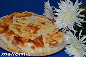 Фото рецепта «Ленивый пирог из лаваша с творогом и яблоками»