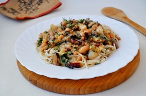 Фото рецепта «Спагетти с морепродуктами.Вкусно, быстро, просто!»