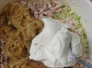 Пошаговое фото рецепта «Салат из редьки и курицы»