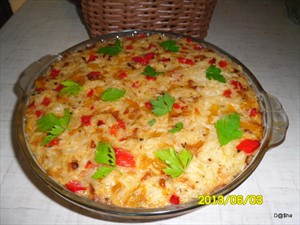 Фото рецепта «Рисовая запеканка с овощами»