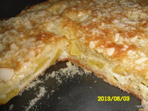 Фото рецепта «Деревенский пирог с персиками»