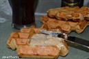 Пошаговое фото рецепта «Цельнозерновые вафли с творогом и сыром»