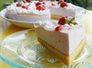 Пошаговое фото рецепта «Торт Белые ночи с клубничным кремом- суфле»