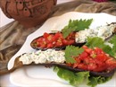 Пошаговое фото рецепта «Запечённые баклажаны с томатной сальсой и сметанным соусом»