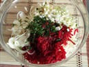 Пошаговое фото рецепта «Фитнес-салат с яблоком и свеклой»