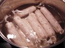 Пошаговое фото рецепта «Куриные сосиски домашнего приготовления (вкусные и нежные)»