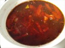 Пошаговое фото рецепта «Постный борщ с черносливом»