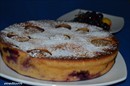 Пошаговое фото рецепта «Йогуртовый пирог с нектаринами и виноградом»